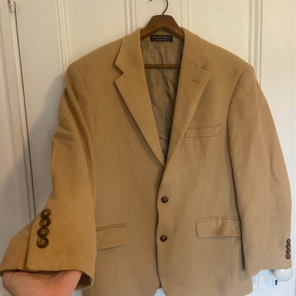 100% Camel Hair Made in Italy Men's Sport Coat